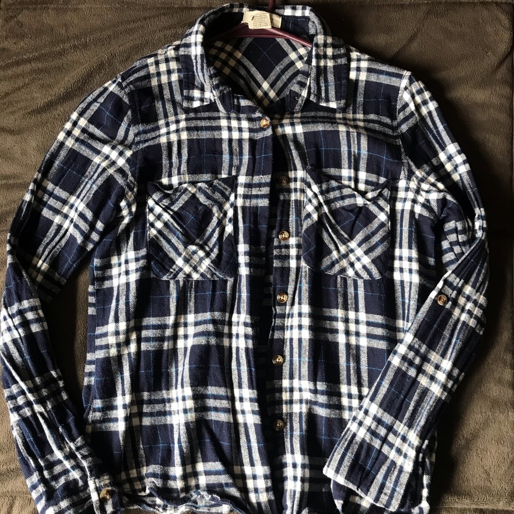 Plaid button down